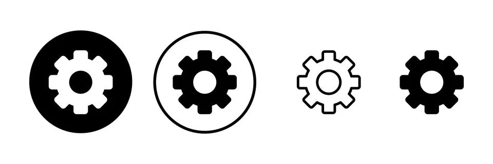Setting Icon vector illustration. Cog settings sign and symbol. Gear Sign 스톡 일러스트
