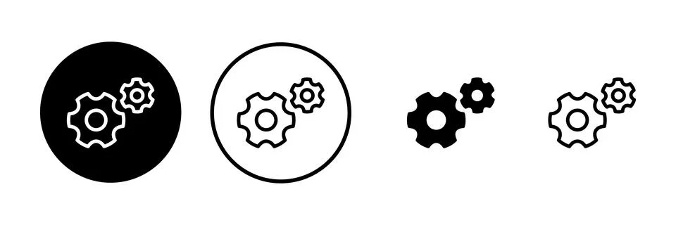 Setting Icon vector illustration. Cog settings sign and symbol. Gear Sign Stock Illustration