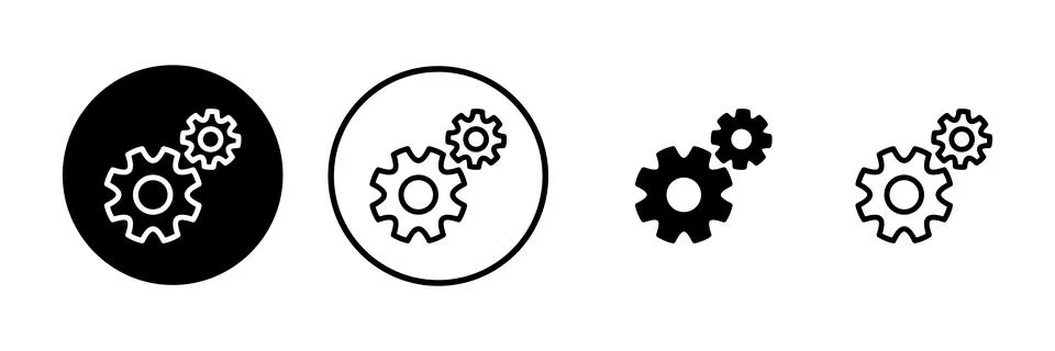 Setting Icon vector illustration. Cog settings sign and symbol. Gear Sign Stock Illustration