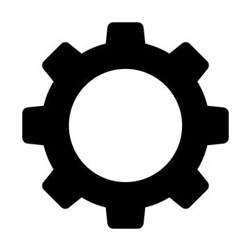 Setting icon vector. Tools, Cog, Gear Sign Isolated on white background. Stock Illustration