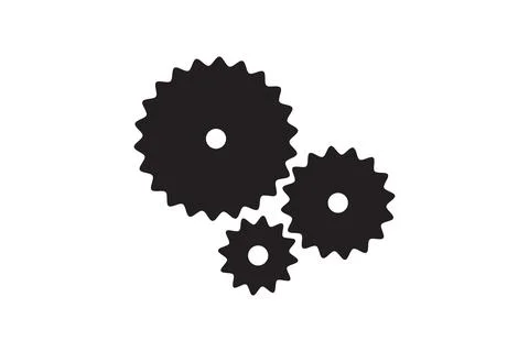 Business training icon in flat style. Gear with people vector