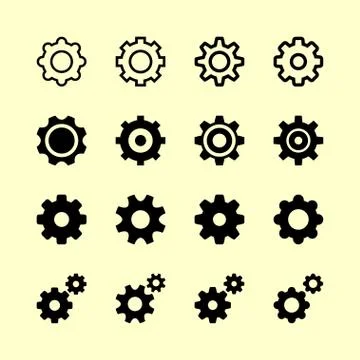 Setting icons Stock Illustration