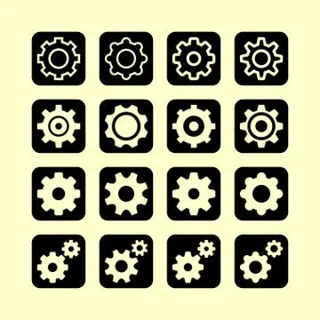 Setting icons Stock Illustration