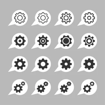 Setting icons Stock Illustration
