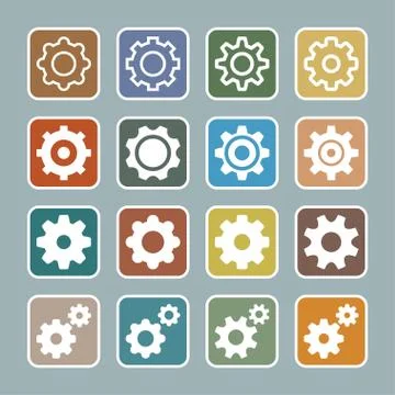 Setting icons Stock Illustration