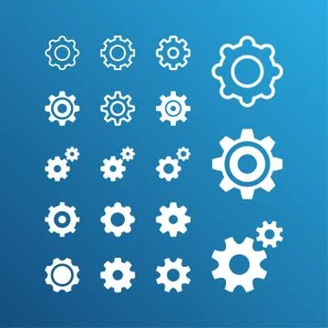 Setting icons Stock Illustration
