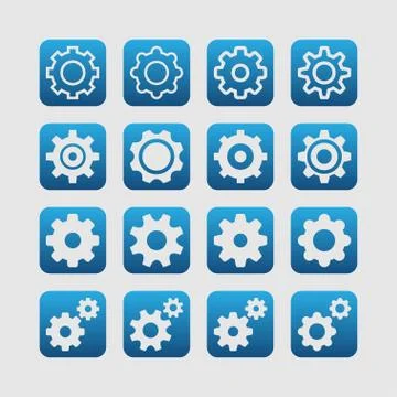Setting icons Stock Illustration
