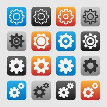 Setting icons Stock Illustration