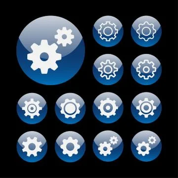 Setting icons Stock Illustration