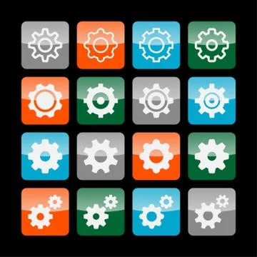 Setting icons Stock Illustration