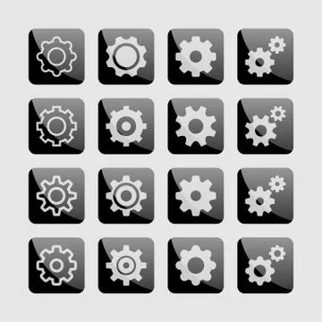Setting icons Stock Illustration