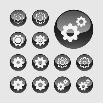 Setting icons Stock Illustration