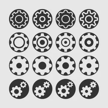 Setting icons Stock Illustration