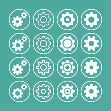 Setting icons Stock Illustration