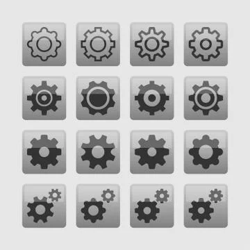 Setting icons Stock Illustration