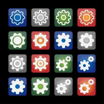 Setting icons Stock Illustration
