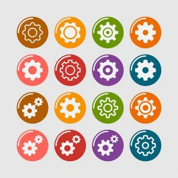 Setting icons Stock Illustration