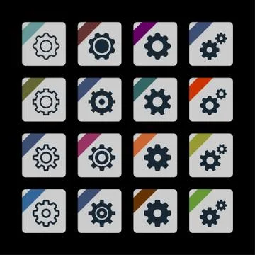 Setting icons Stock Illustration