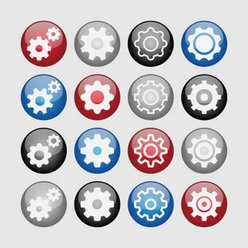 Setting icons Stock Illustration