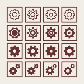 Setting icons Stock Illustration