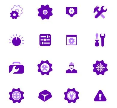 Setting icons set Stock Illustration