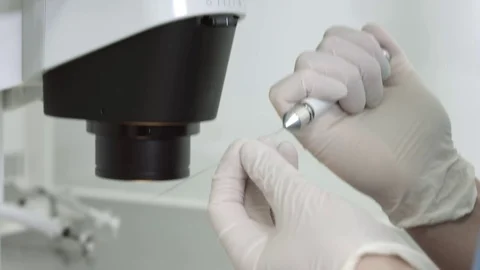 Setting up IVF processing tool Stock Footage 70802739