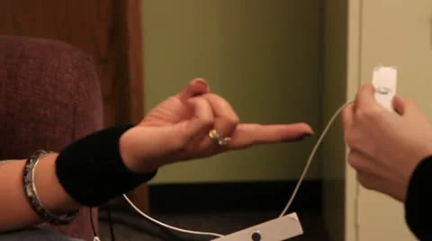 Setting up Lie Detector Stock Footage 20446519