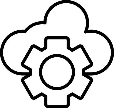 Setting Line Icon Design Stock Illustration