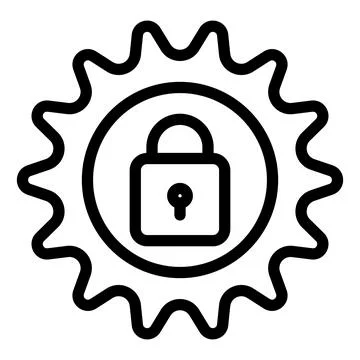 Setting line icon vector illustration isolated on white background Illustrazione stock