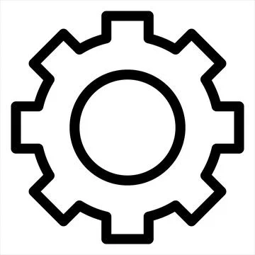 Setting line icon vector illustration isolated on white background Stock Illustration