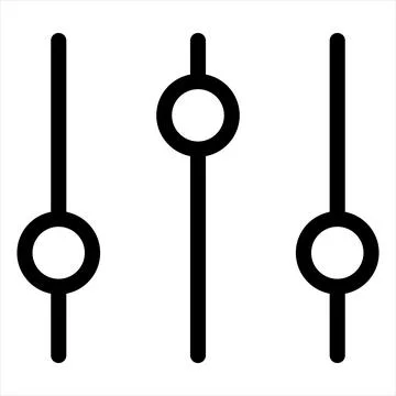 Setting line icon vector illustration isolated on white background Stock Illustration