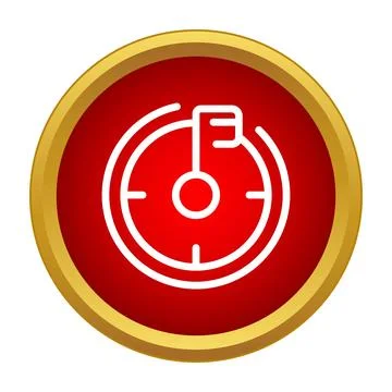 Setting marketing goals and achieving business objectives icon Stock Illustration