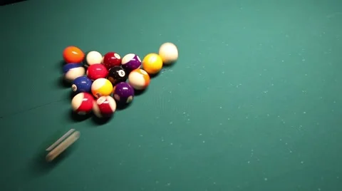 Setting pool play Stock Footage 1128835