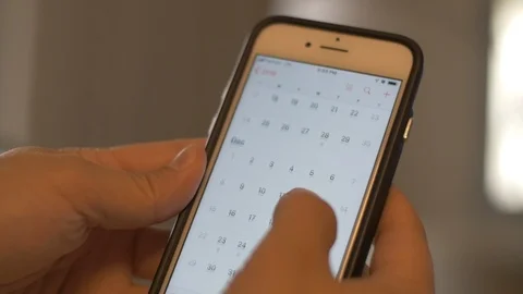 Setting Reminder in Calender Stock Footage 116843883
