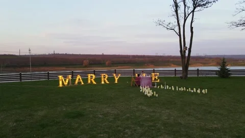 The setting of a romantic dinner in which it will take place requires marriage Stock Footage 157752744