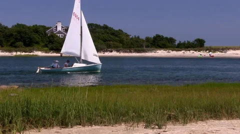 Setting sail Stock Footage 49248361