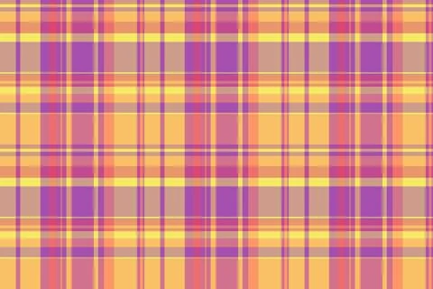 Setting seamless pattern check, table cloth tartan background plaid. Grid t.. Stock Illustration