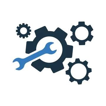 Setting, setup, configuration, optimization icon. Editable vector graphics. 스톡 일러스트