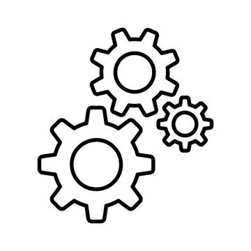 Setting, setup, configuration, optimization line icon. Stock Illustration