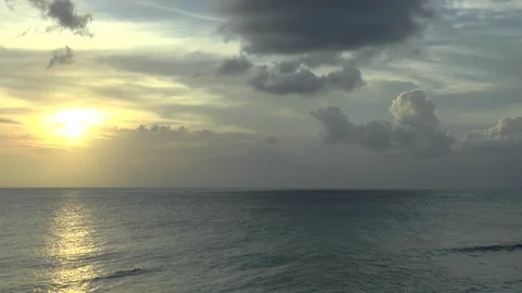 Setting Sun In Barbados Stock Footage 107559967