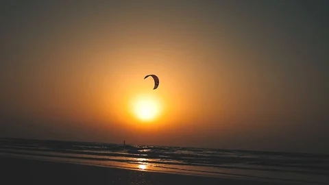 The setting sun in Dubai - Timelapse Stock Footage 99606814