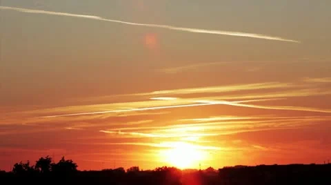 Setting sun Video stock 12192018