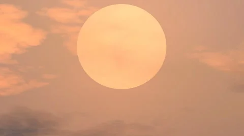 The setting sun over the mountains Stock Footage 44356394