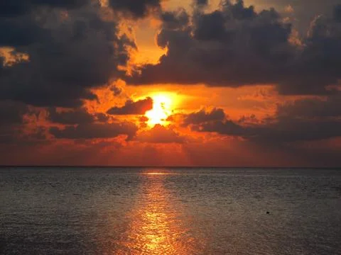 Setting sun Stock Photos