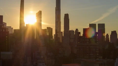 Setting Sun Skyline Silhouette Timelapse Video stock 290285630