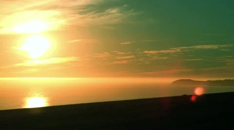 SETTING SUN TIMELAPSE Stock Footage 988535