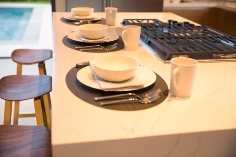 Setting The Table For Dinner Stock Photos