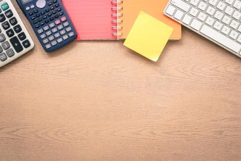 Setting table work space mockup. Stock Photos