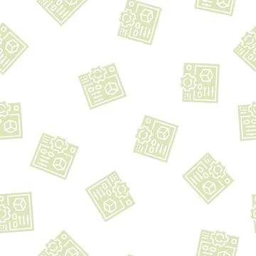 Setting ugc glyph seamless pattern イラスト素材