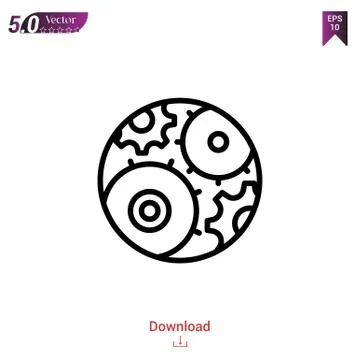 Setting vector icon. Best modern, simple, isolated, flat icon for website des Stock Illustration
